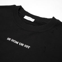 Load image into Gallery viewer, IH NOM UH NIT | Logo Sweatshirt Black - Concrete