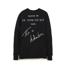 Load image into Gallery viewer, IH NOM UH NIT Embroidered Sweater - Pearls On The Back Black - Concrete