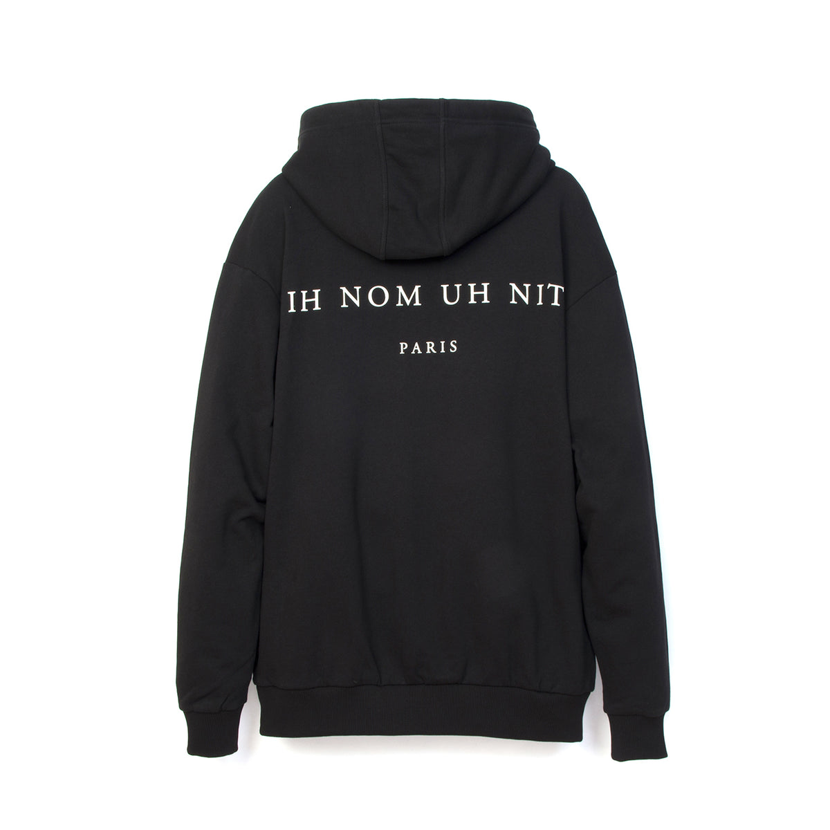 IH NOM UH NIT | 'Pena' Hooded Sweatshirt Black - Concrete