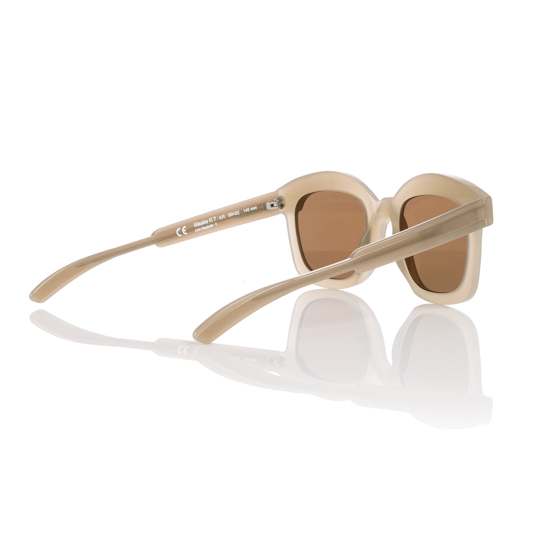 KUBORAUM | Sunglasses & Case K7 50-22 AR Musk - Concrete