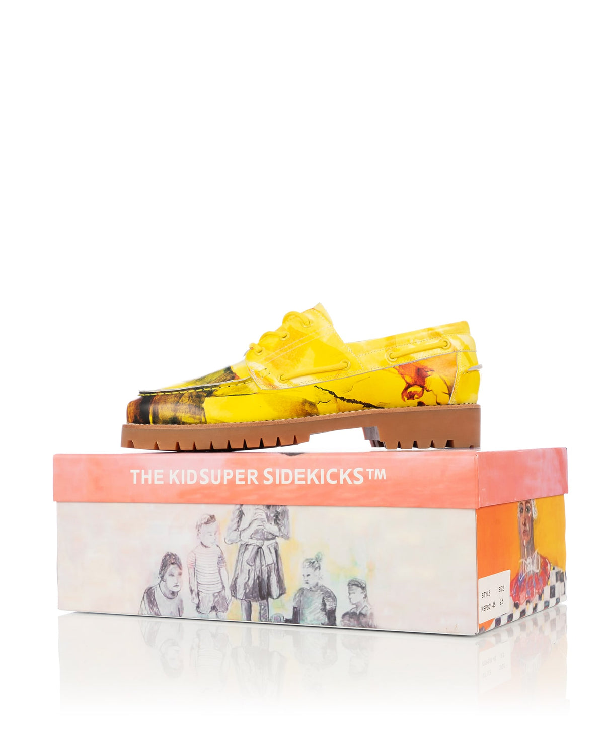 KidSuper | Painted Lug Loafer Yellow - Concrete
