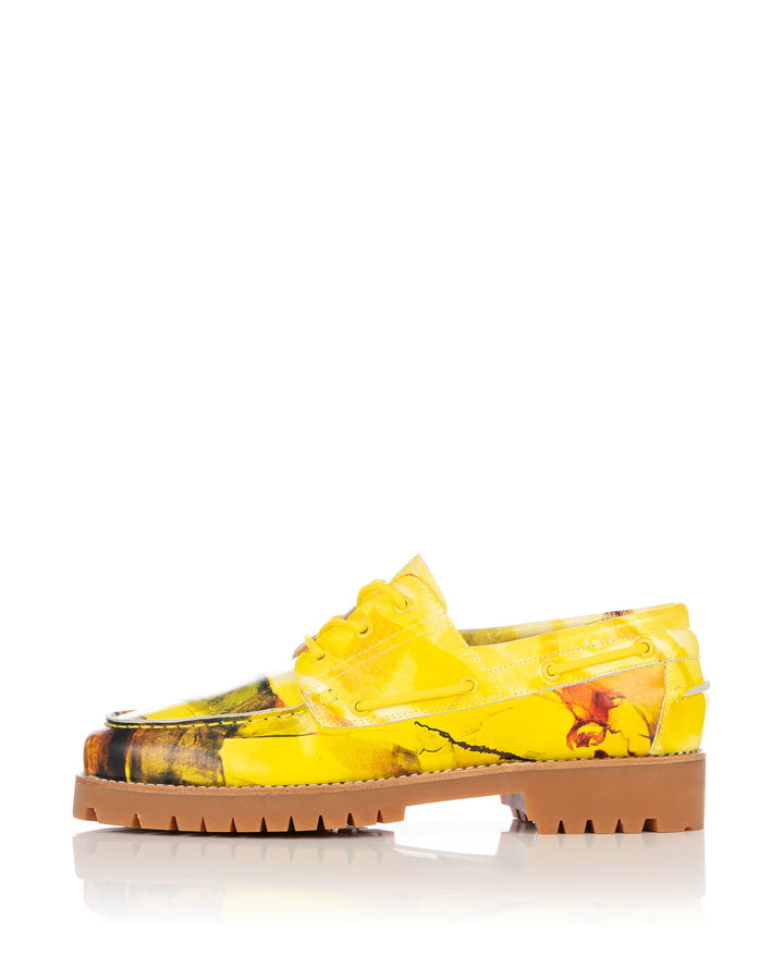 KidSuper | Painted Lug Loafer Yellow - Concrete