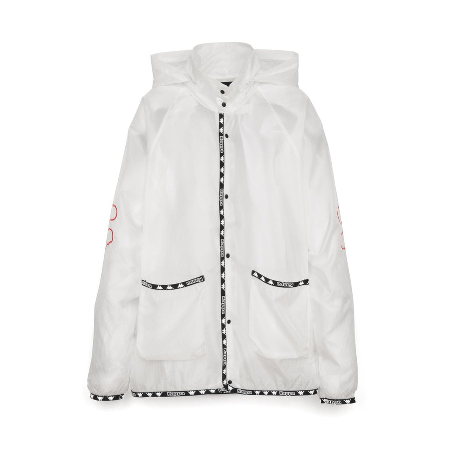 Kappa x A.Four Labs x Shauna T (P.A.M.) Hooded Coach Jacket Clear - Concrete