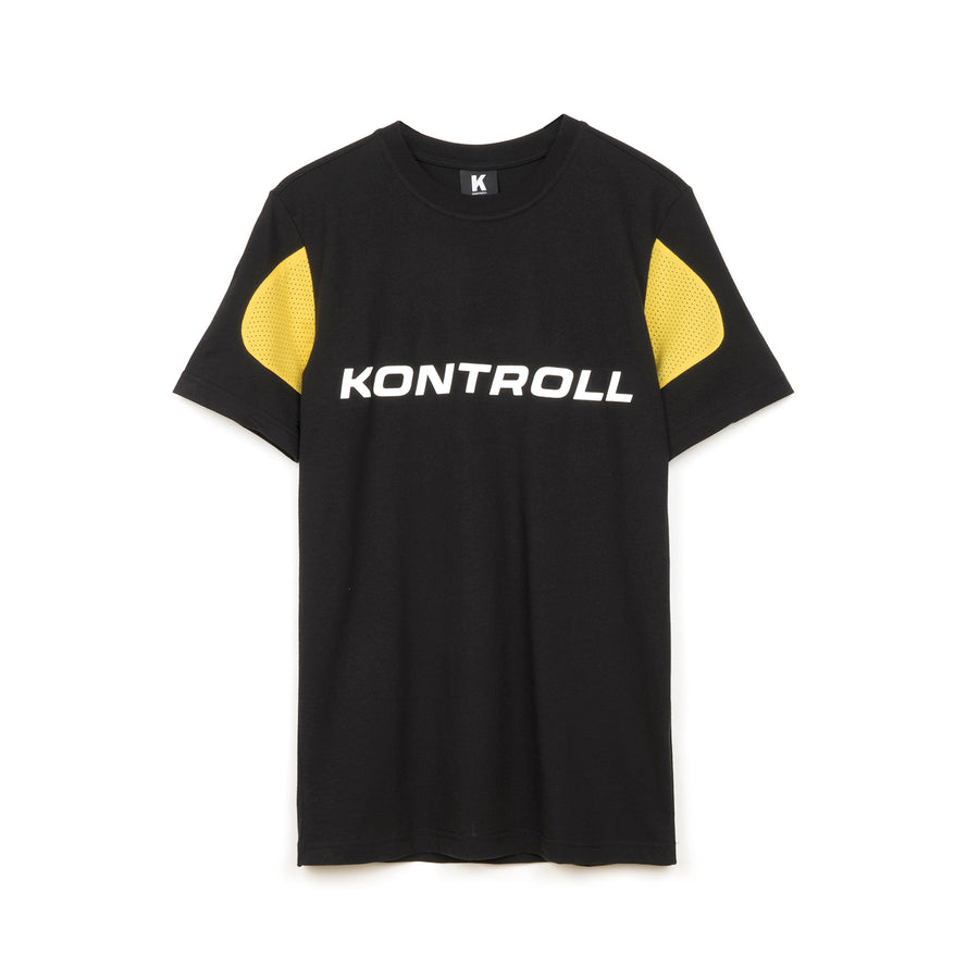 Kappa Kontroll Omini T-Shirt Black / Yellow-Lemon - Concrete