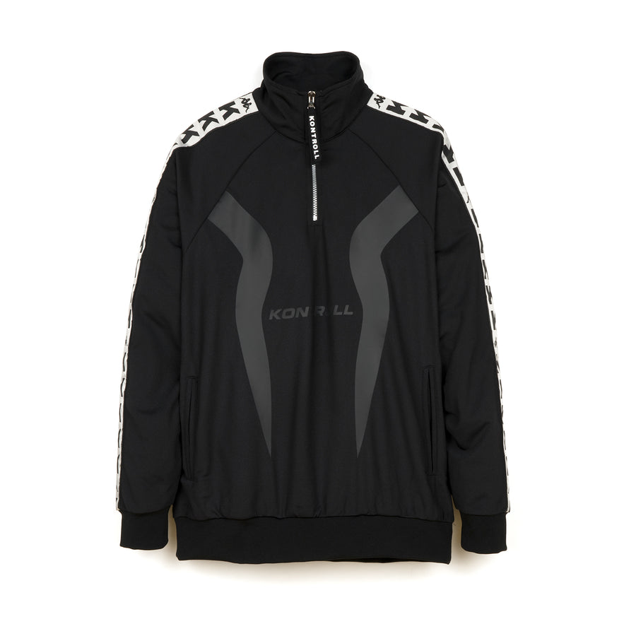 Kappa Kontroll Half Zip Banda Jacket Black - Concrete