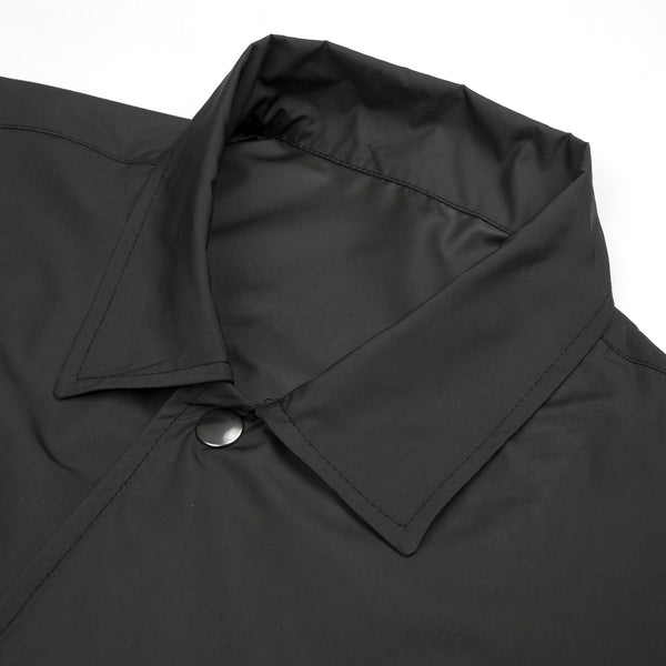 LC23 | Nylon Print Coat Jacket Black - Concrete