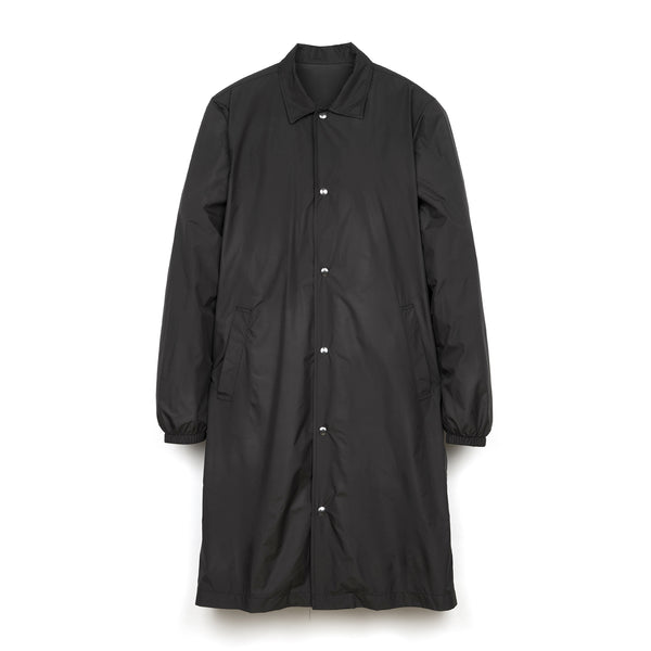 LC23 | Nylon Print Coat Jacket Black - Concrete