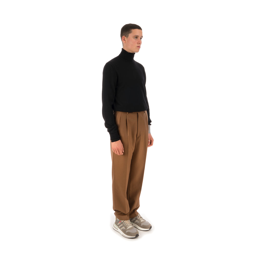 LC23 | Flanella Trousers Camel - Concrete