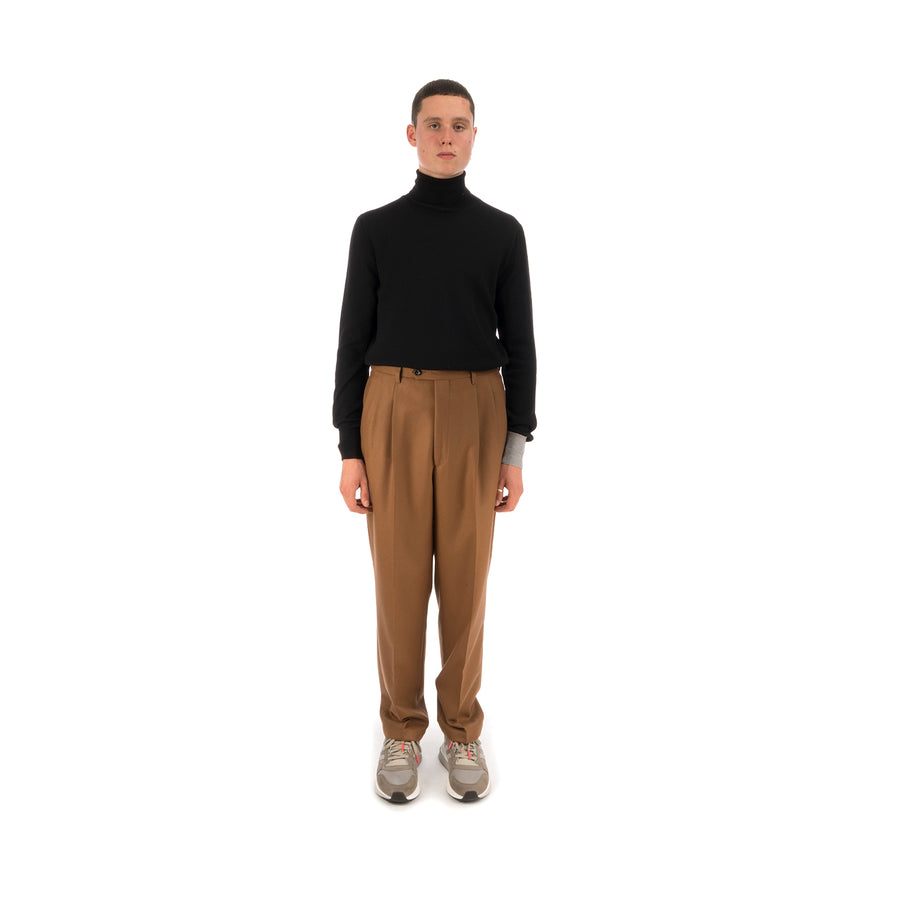 LC23 | Flanella Trousers Camel - Concrete