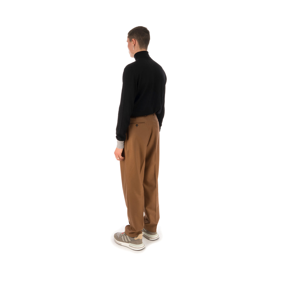LC23 | Flanella Trousers Camel - Concrete