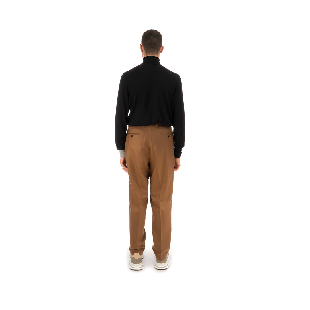 LC23 | Flanella Trousers Camel - Concrete
