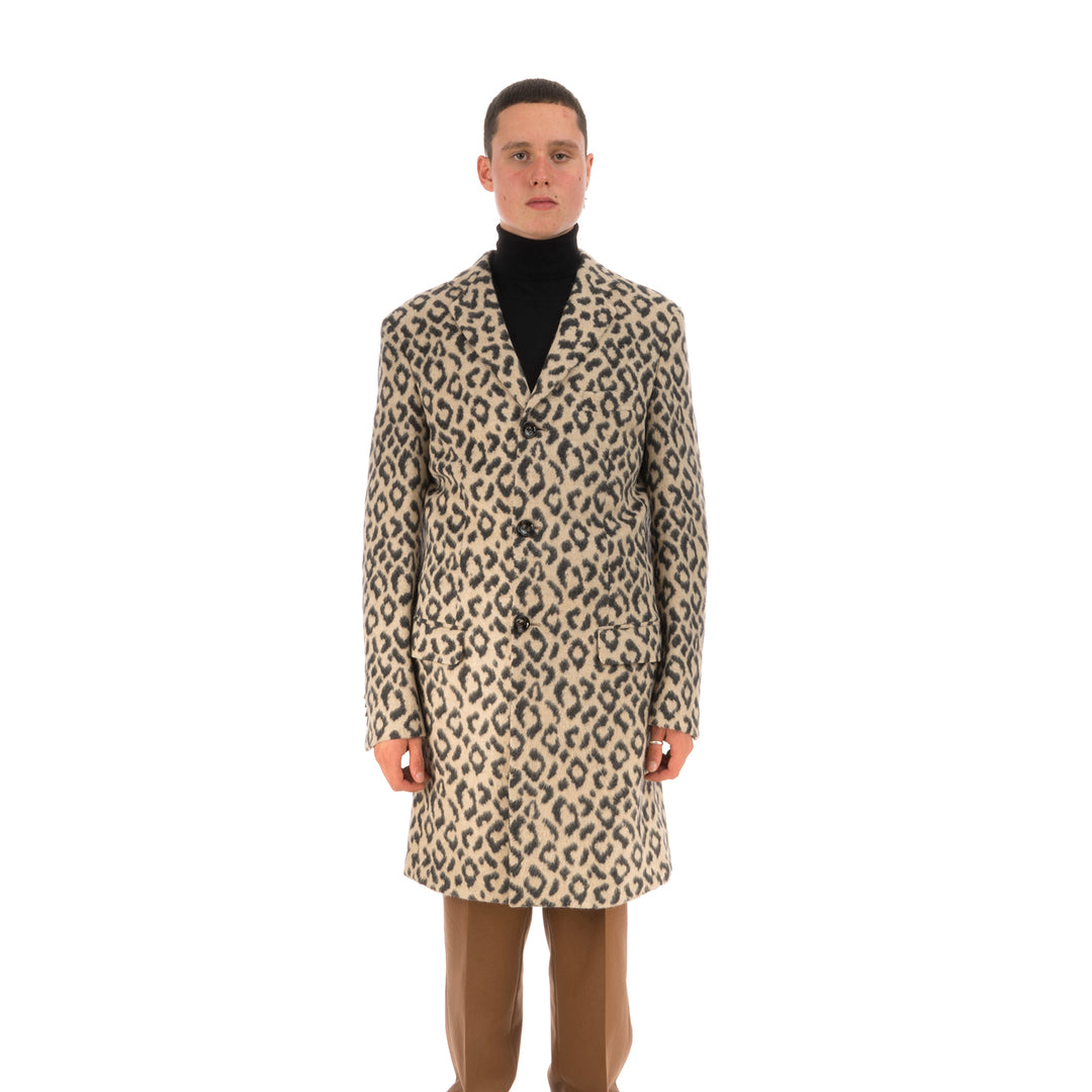 LC23 | Leopardo Jersey Coat Multi - Concrete
