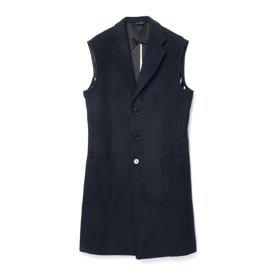 LC23 | Navy Vest Coat - Concrete