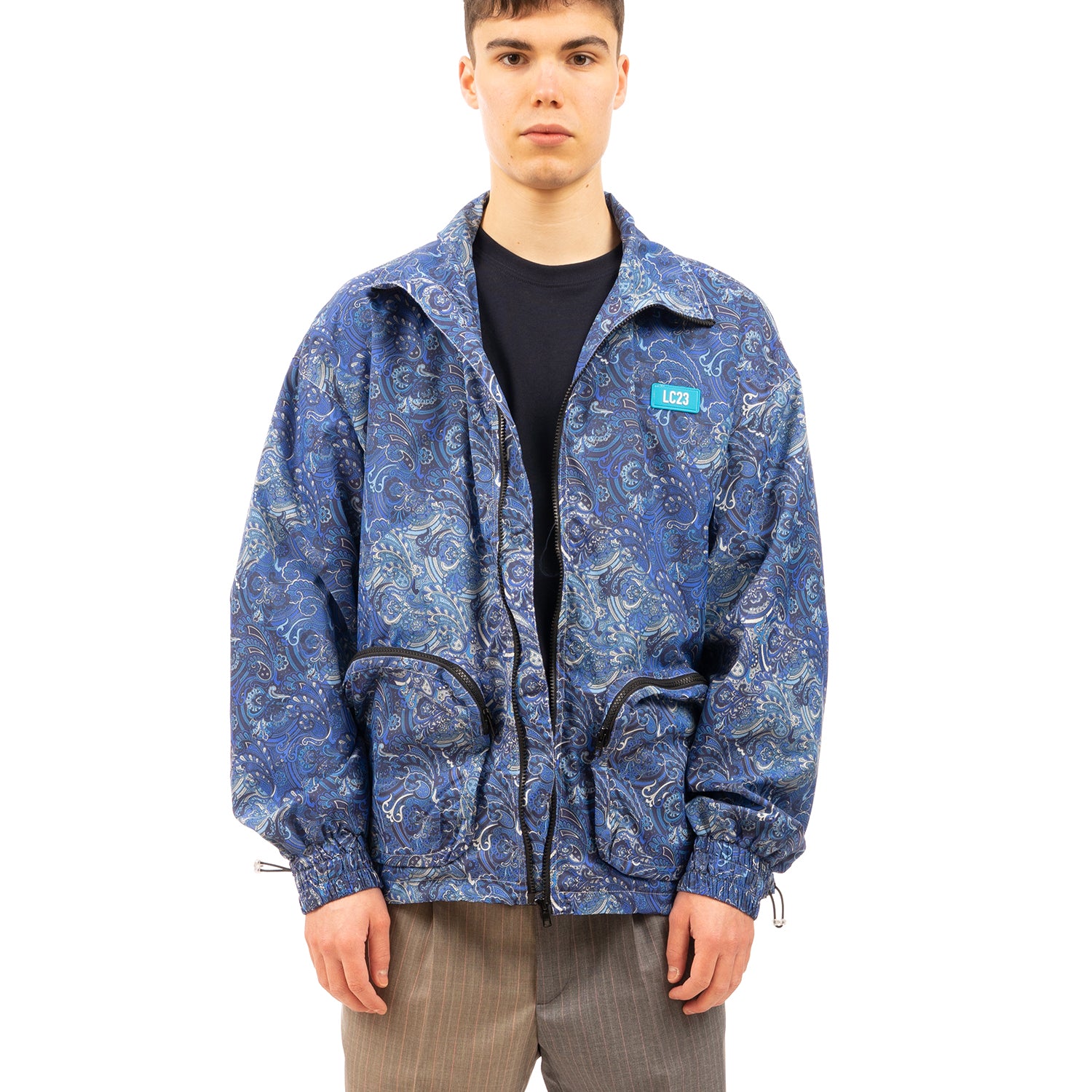 LC23 | Paisley Nylon Jacket Blue | Concrete