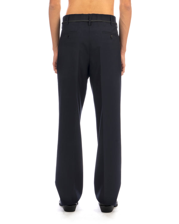 Marni | Tropical Wool Trousers Blue / Black - Concrete