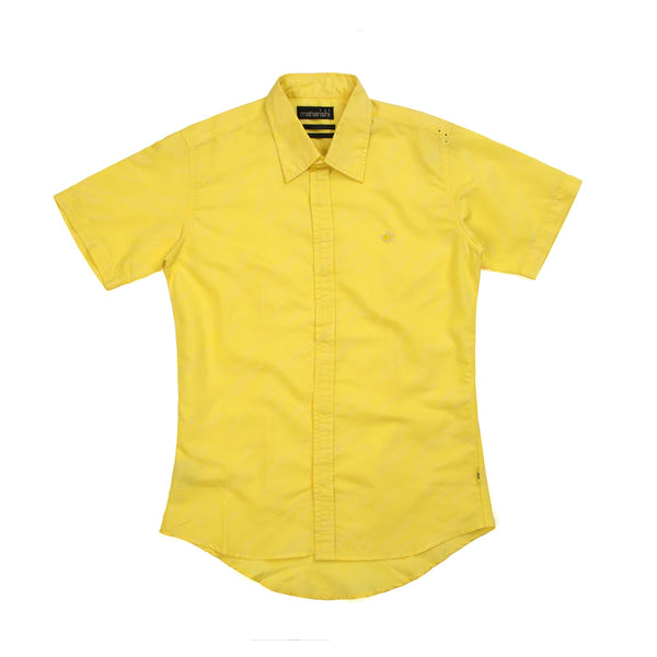 Maharishi Official S/S Blind Shirt Sun Yellow - Concrete