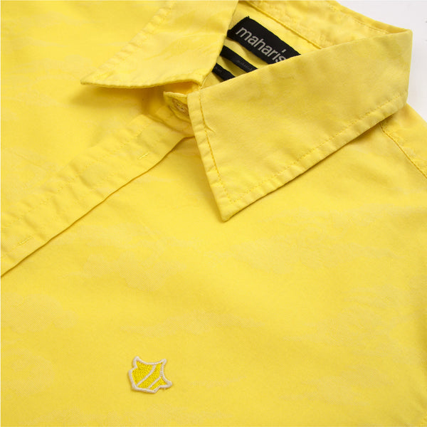 Maharishi Official S/S Blind Shirt Sun Yellow - Concrete