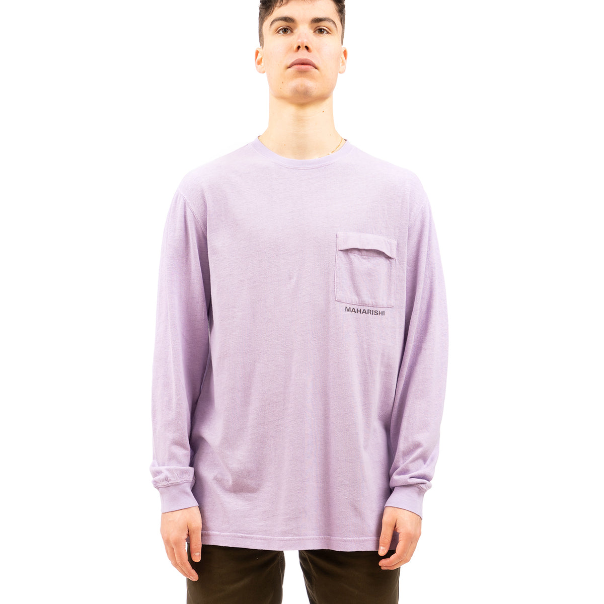 maharishi | 7007 Hemp L/S T-shirt HOCJ 200 Lavender - Concrete
