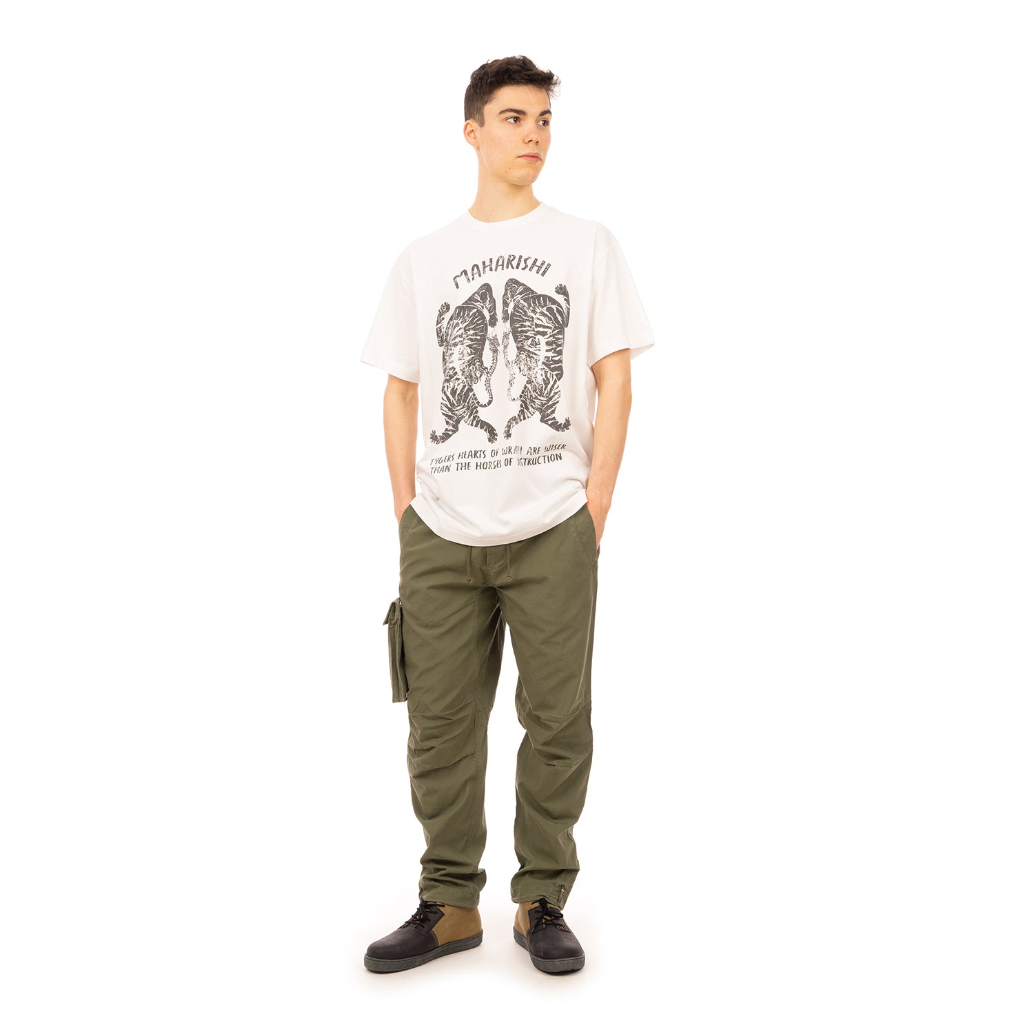 maharishi | 2073 Tigers Of Wrath T-Shirt White | Concrete