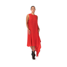Load image into Gallery viewer, Marios Asymmetric Dress w/ Seperate Sleeves Red - Concrete