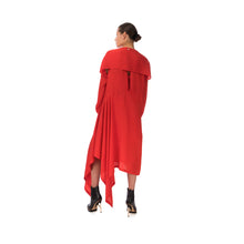Load image into Gallery viewer, Marios Asymmetric Dress w/ Seperate Sleeves Red - Concrete