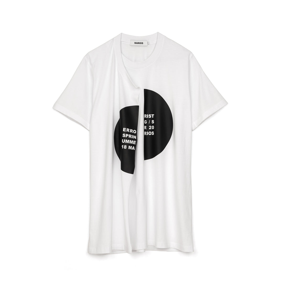 Marios Errorist Spiral T-Shirt White - Concrete