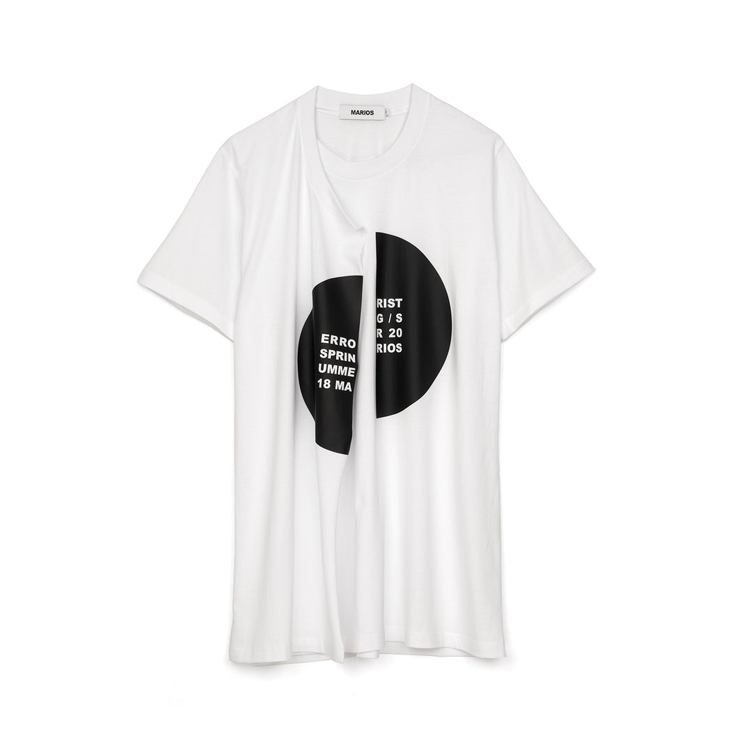 Marios Errorist Spiral T-Shirt White - Concrete