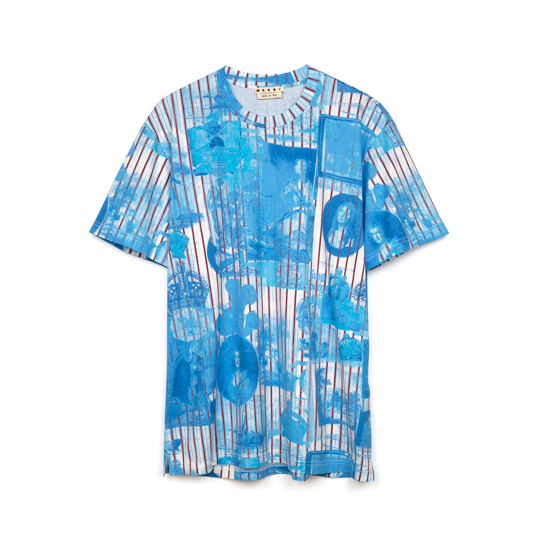 Marni | T-Shirt Light Blue - HUMU0013S0 - Concrete