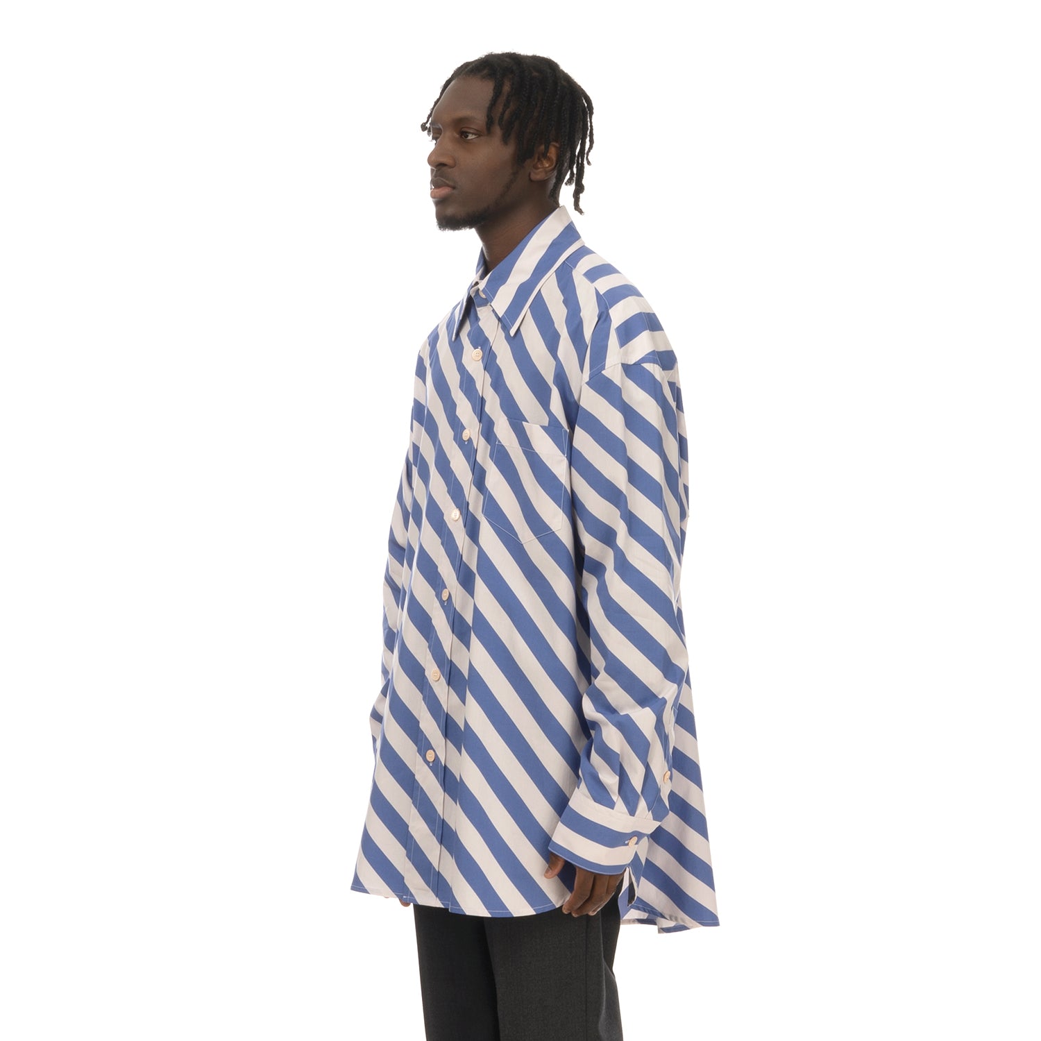 Marni | Shirt White / Blue Stripe | Concrete