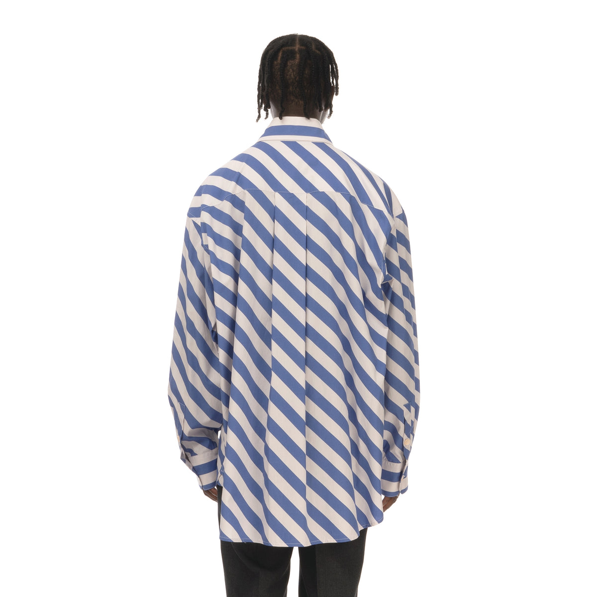 Marni | Shirt White / Blue Stripe - Concrete