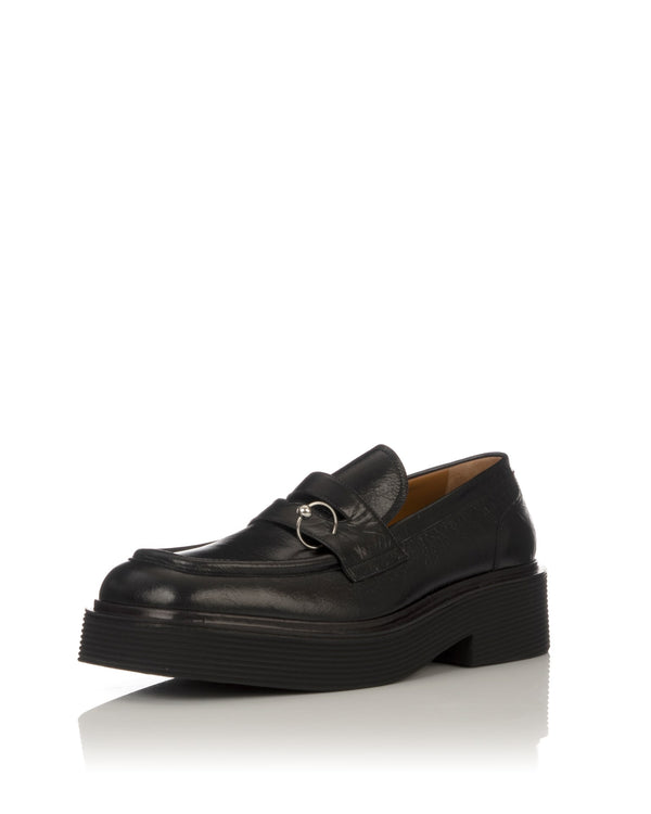 Marni Mocassin Shoe Black Concrete - Main Image