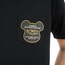 Load image into Gallery viewer, BE@RBRICK | x Lewis Leathers BE@R Tee Black - Concrete
