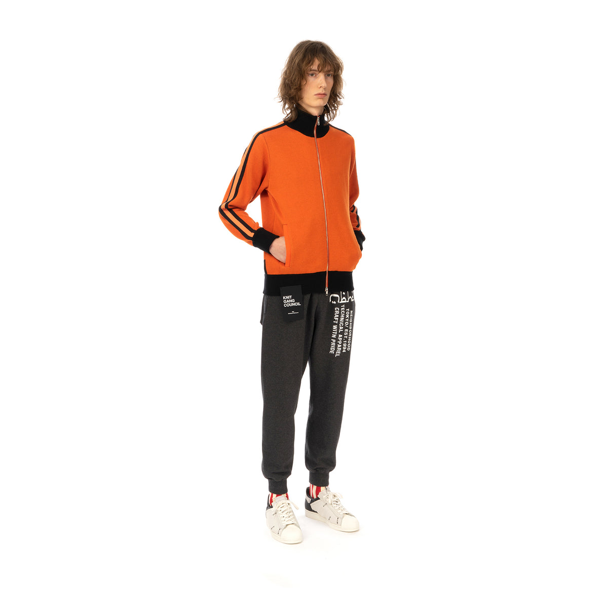Medicom Toy | x Knit Gang Council 'A Clockwork Orange' Alex Knit Blouson Orange - Concrete
