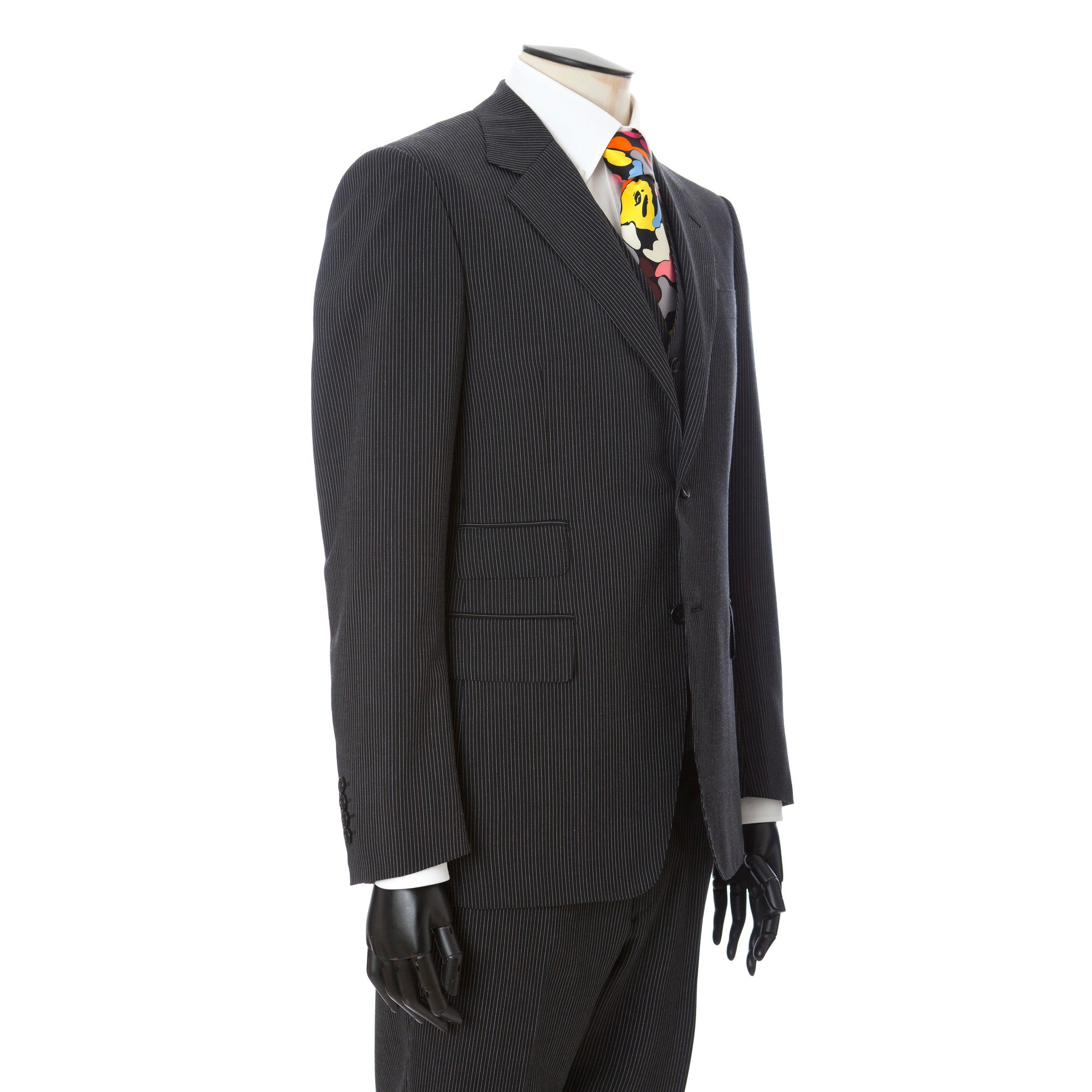 Mr. Bathing Ape | Pin Stripe Classic British 3pcs Suit Black