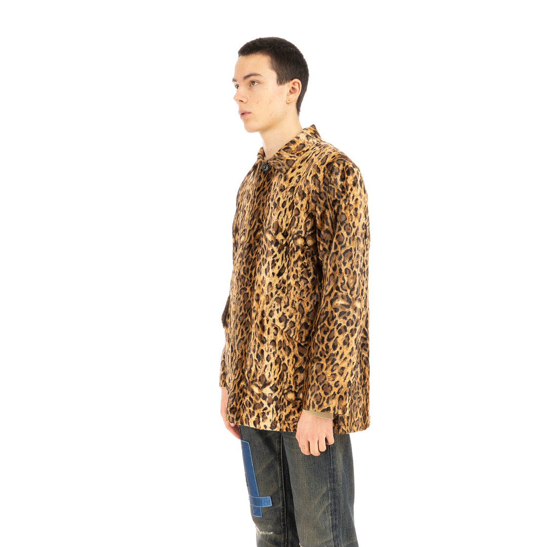 NEIGHBORHOOD | B.C. FUR / R-COAT Coat Leopard - Concrete