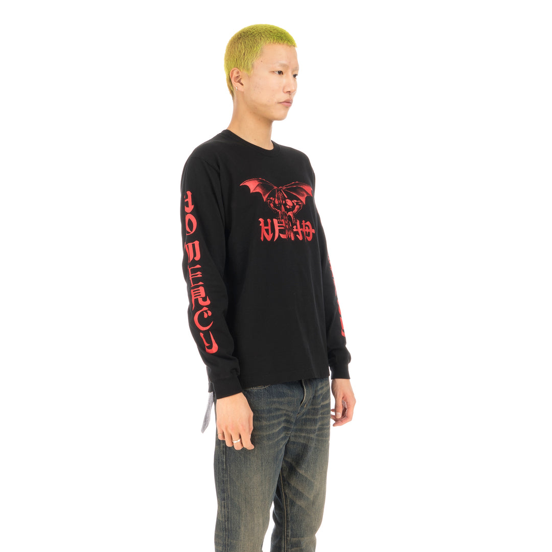 NEIGHBORHOOD | NO MERCY-1 / C-Tee .LS Black / Red - Concrete