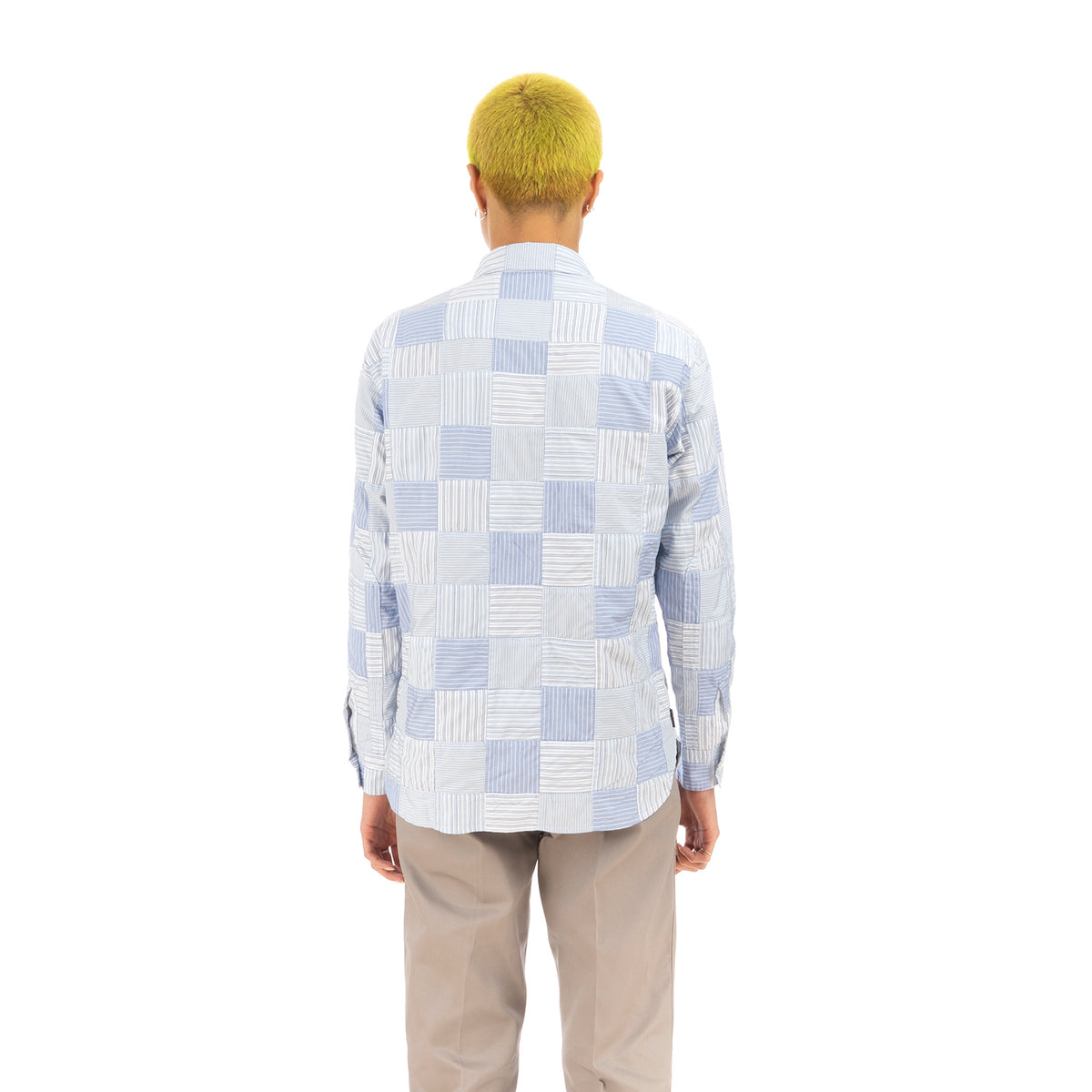 NEIGHBORHOOD | PM Stripe / C-Shirt. LS Blue - Concrete