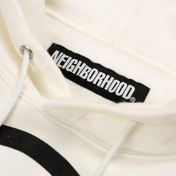 NEIGHBORHOOD | 'ATR' C-Hooded L/S White - Concrete