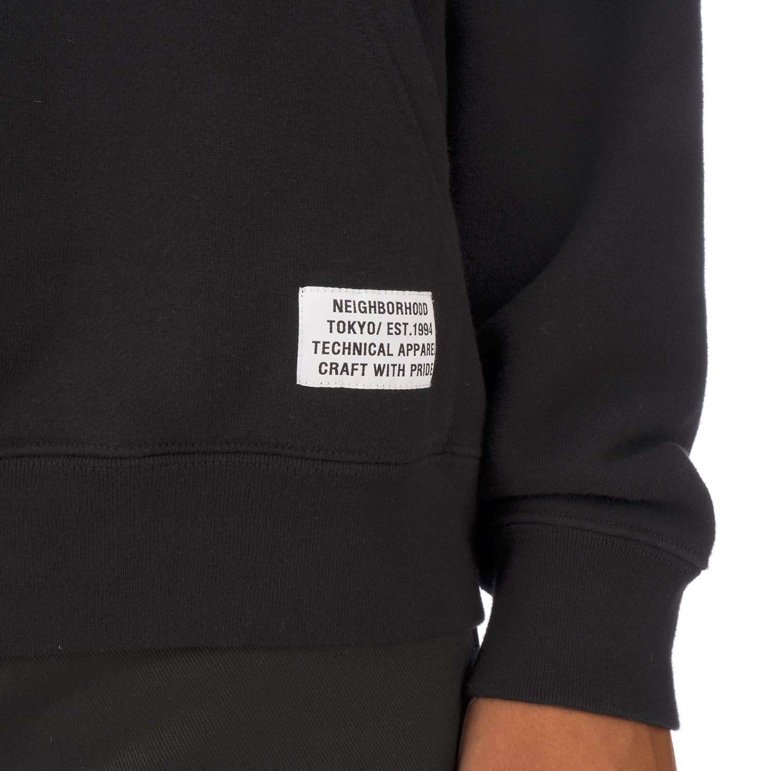 NEIGHBORHOOD | Tight / C-Hooded .LS Black | Concrete