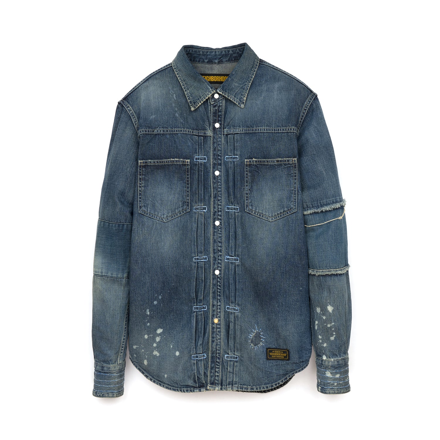 NEIGHBORHOOD | Savage.Western / C-Shirt LS Indigo – Concrete