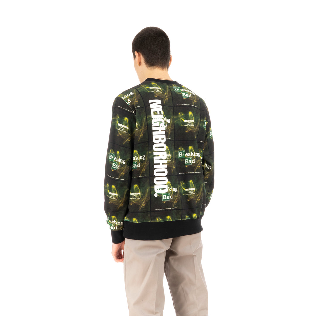 Neighborhood | x Breaking Bad BBNH LOGO / C-CREW . LS Sweatshirt - Concrete
