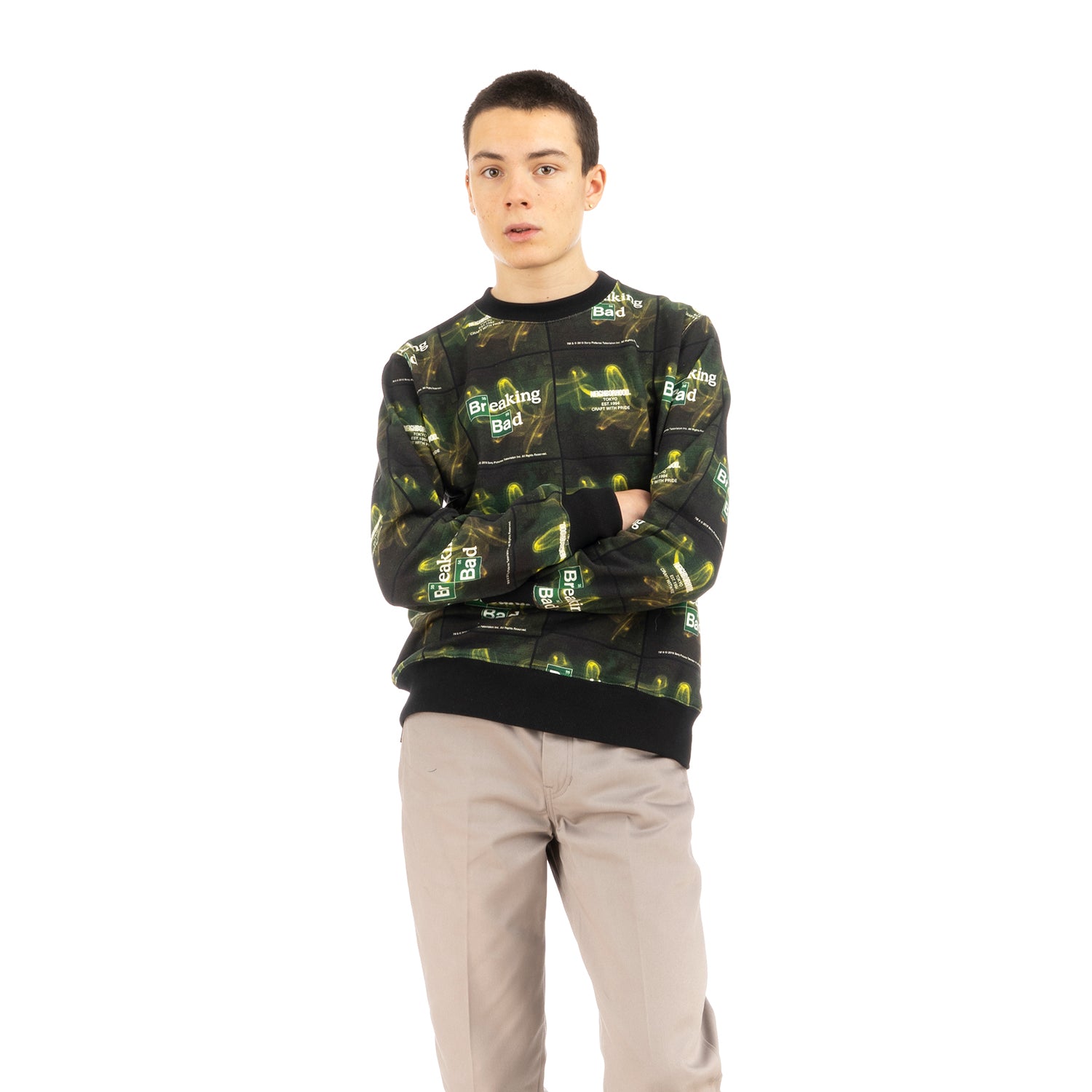 Neighborhood | Breaking Bad BBNH LOGO / C-CREW . LS Sweater | Concrete
