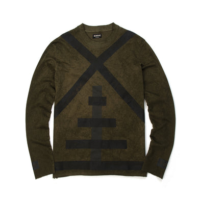NEWAMS | Mill Acid Sweater Green - Concrete
