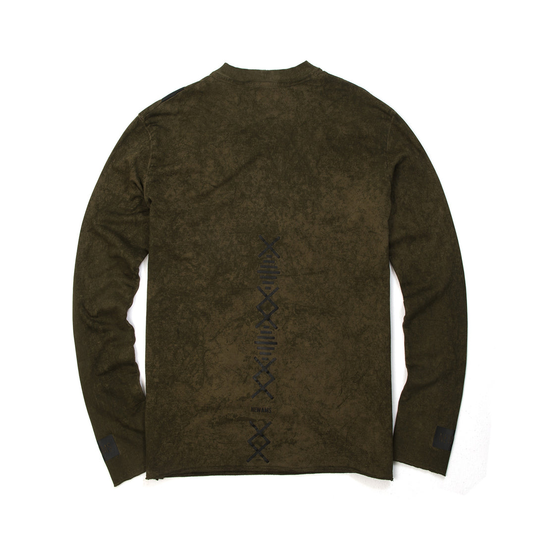 NEWAMS | Mill Acid Sweater Green - Concrete