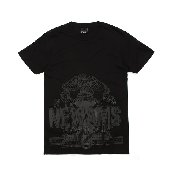 NEWAMS | 'NEWAMS1625' T-Shirt Black - Concrete