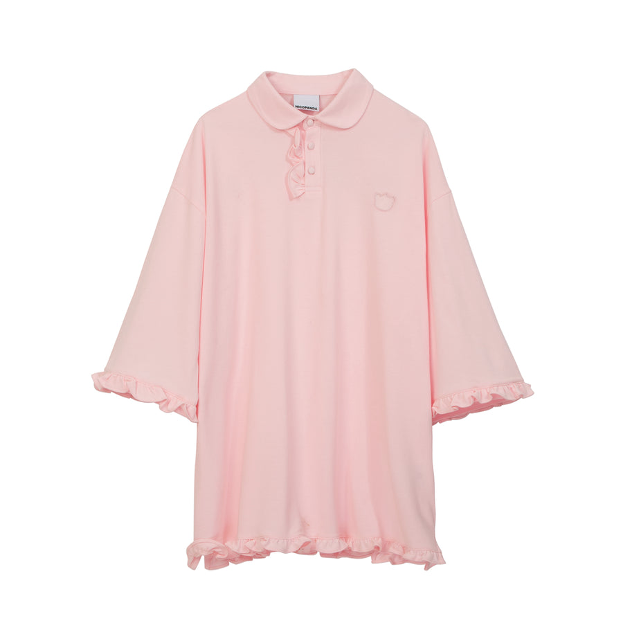 NicoPanda Nico Boy Jumbo Polo Pink - Concrete