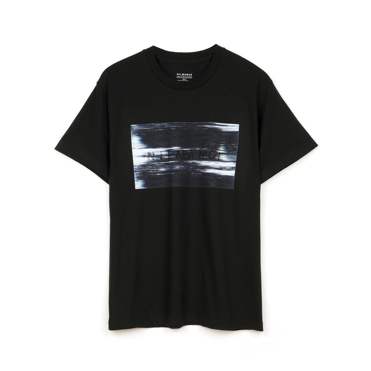 Nilmance | Digital Print T-Shirt Black - Concrete