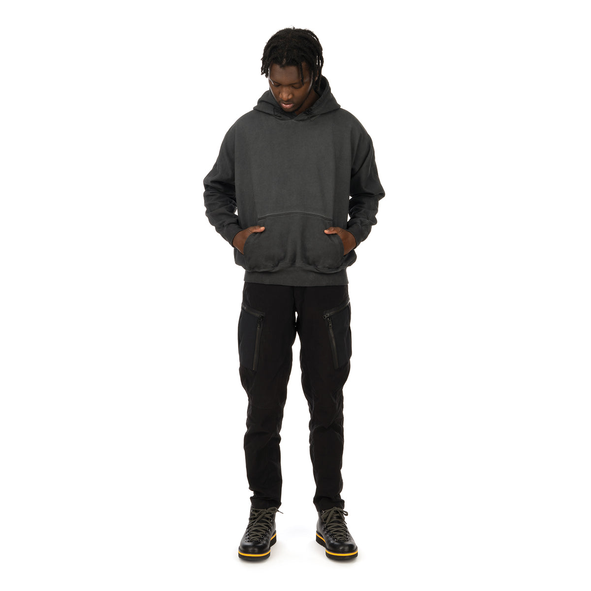 Nilmance | Hooded Sweater SW-02 Dark Grey - Concrete