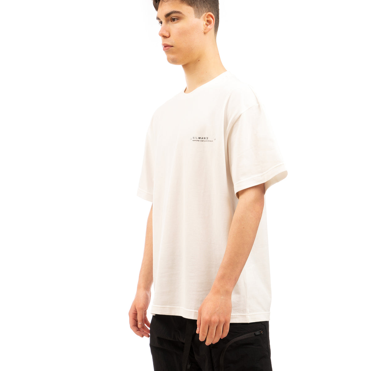 Nilmance | Ribs T-Shirt CST-02 White - Concrete