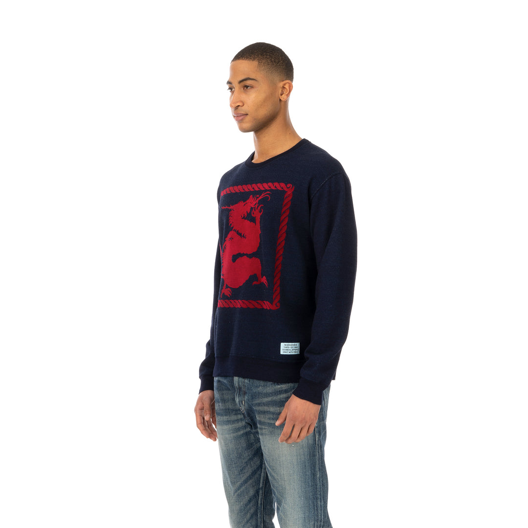 NEIGHBORHOOD | ID-Dragon / C-Crew .LS Indigo - Concrete